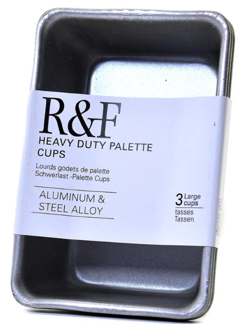 R&F Handmade Paints - 3-Pack Heavy Duty Encaustic Palette Cups - Image 1